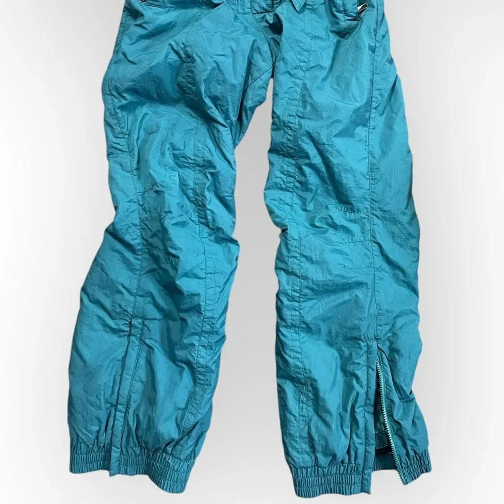 Vintage Women's Ski Suit 90’s. Snowsuit belted one-piece. skisuit snow jumpsuit